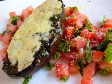 roasted eggplant, Puggo's, Montezuma, Costa Rica