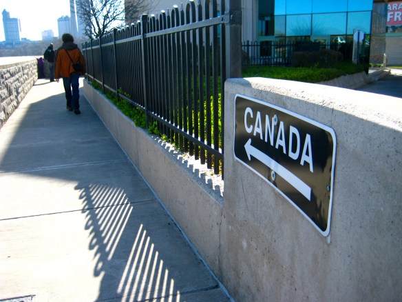 April 7: Niagara Falls, NY, Niagara Falls, Canada, Rainbow Bridge 